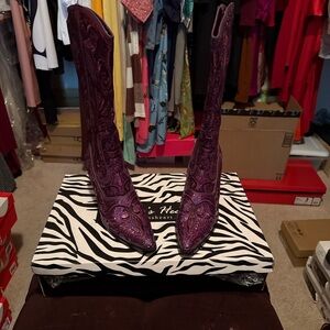 Helen’s Heart Purple Sequin Women's Boots